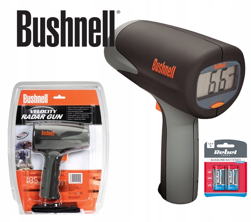 Měřič Rychlosti Radar Pistole Bushnell S Bateriemi, Pouzdro