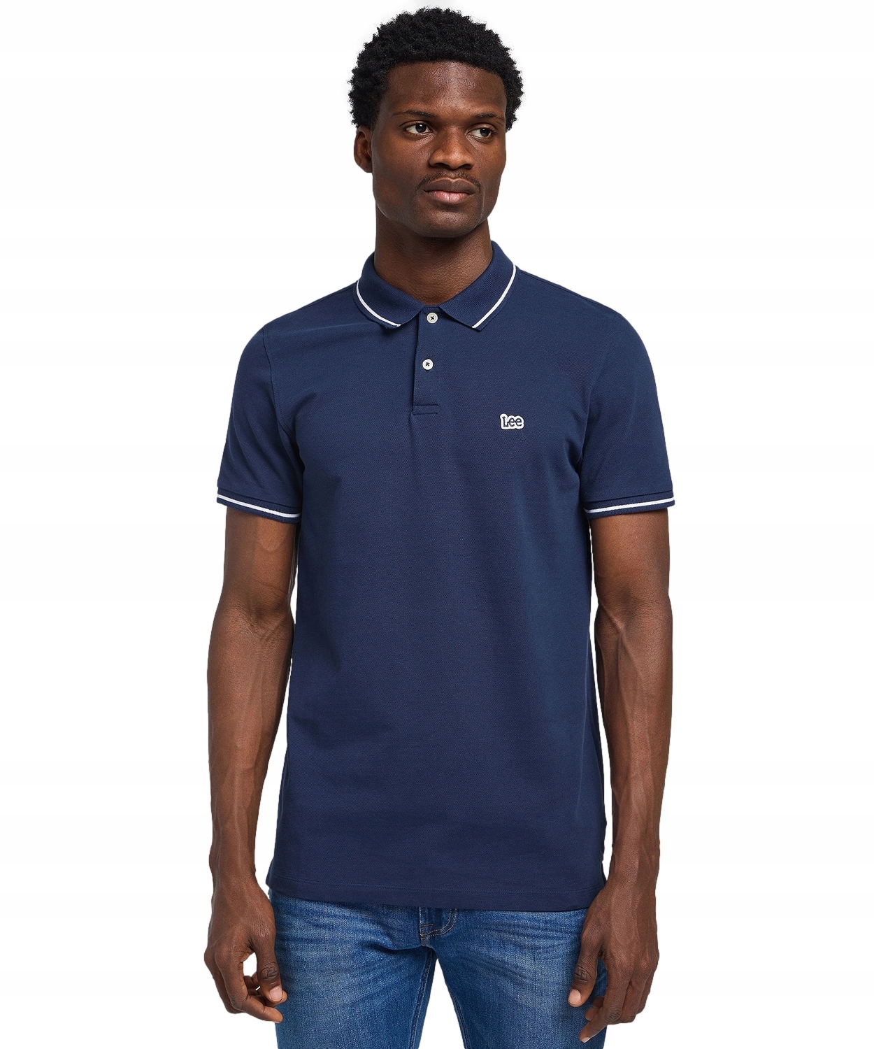 Tričko Lee Pique Polo 112113693 Navy 5XL
