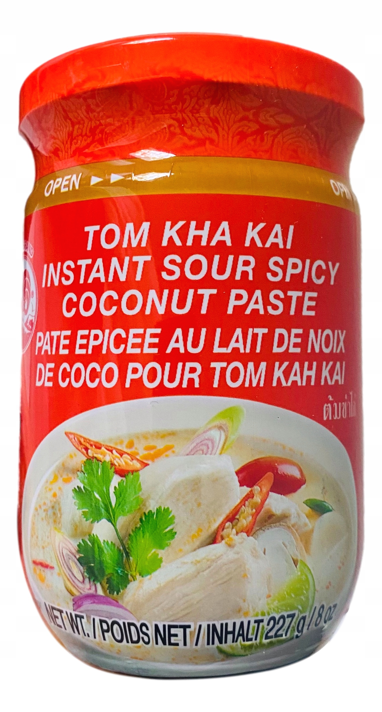 

Azjatycka pasta do zupy kokosowej Tom Ka 227g Cock
