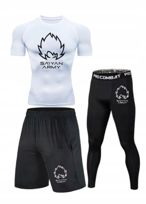 KOSZULKA SPODENKI LEGINSY KOMPLET DRAGON BALL GOKU