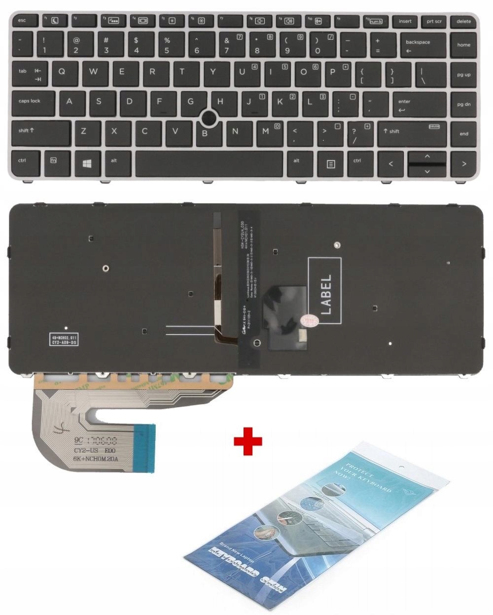 Klávesnice pro Hp EliteBook 740 745 G3 840 G3 745 G4 840 G4 Led podsvícená