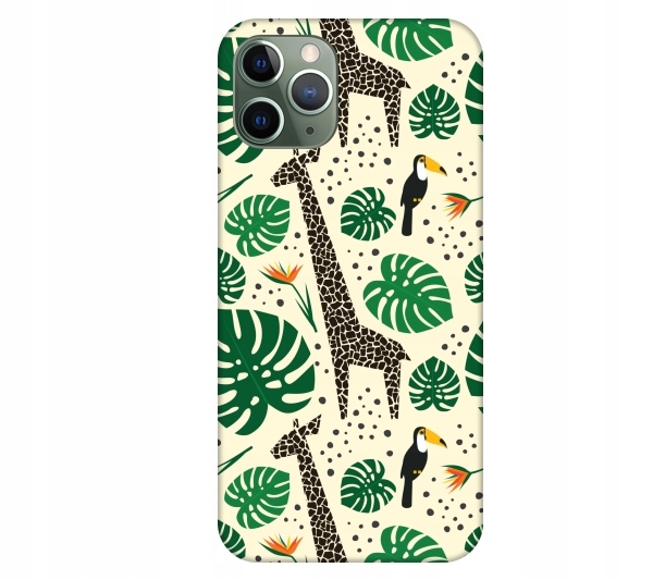 

Etui pokrowiec do iPhone 11 Pro Zyrafy tukany dzun