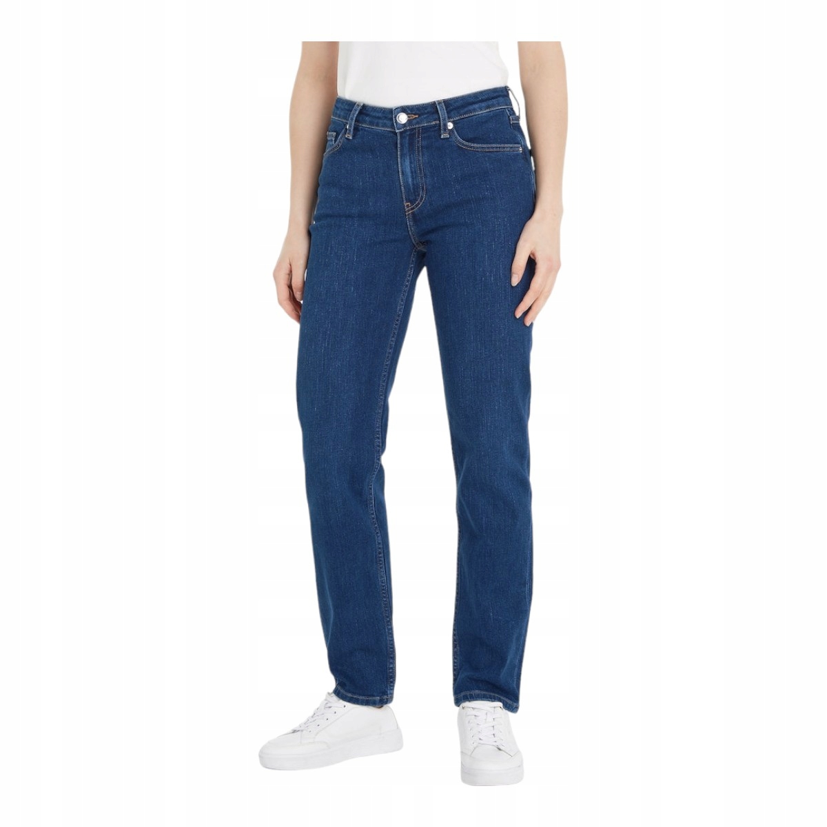 Tommy Hilfiger Modré Dámské Rovné Džíny S Vysokým Pasem 28/30 7FA