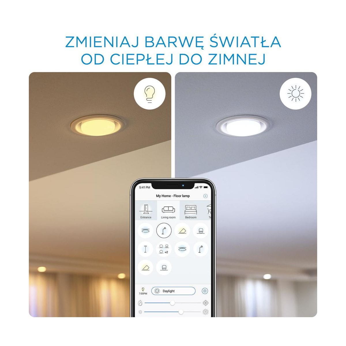 Żarówka Smart LED GU10 4.9 W = 50 W 400 lm CCT DIM Marka Philips