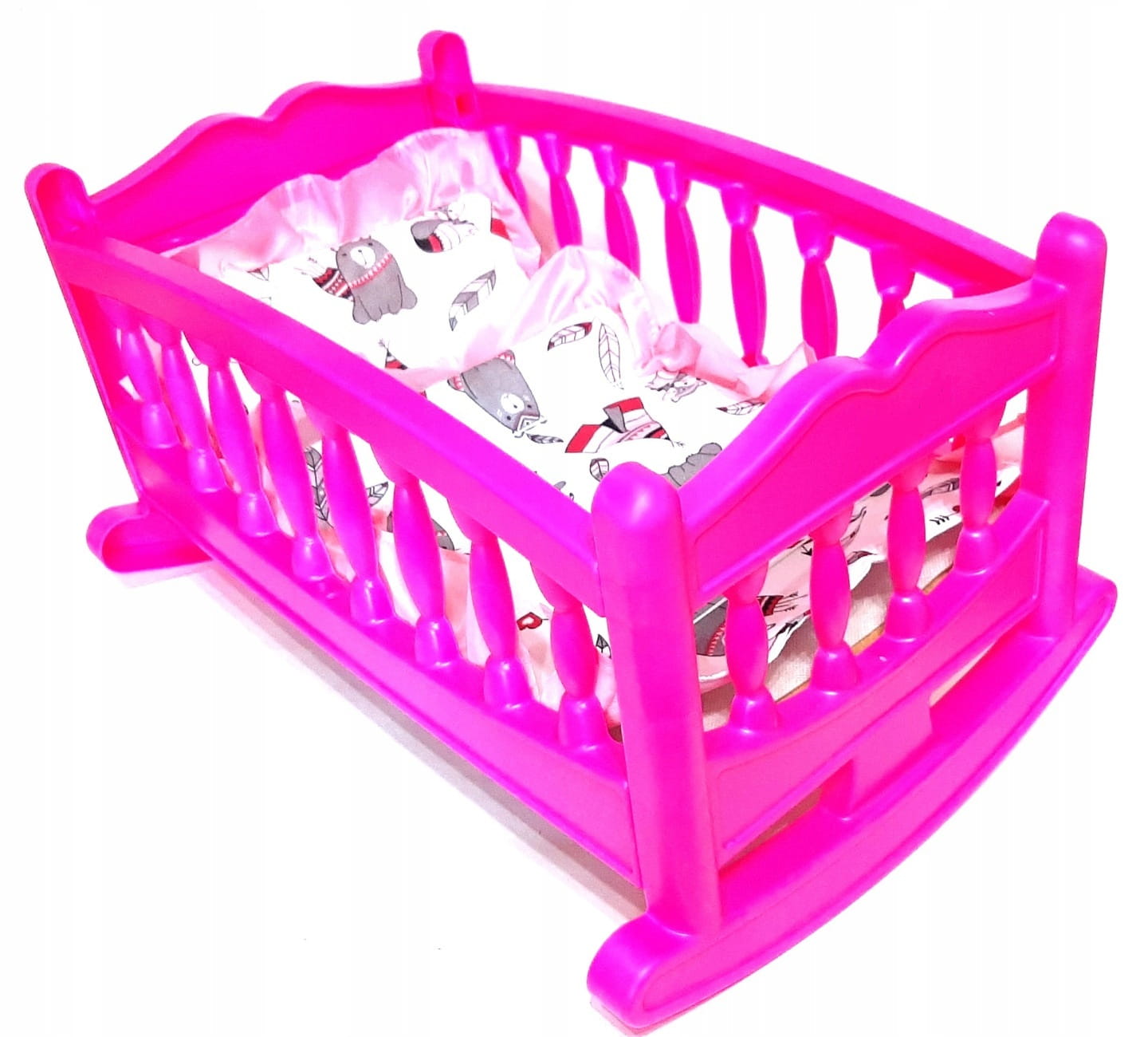 DUŻA KOŁYSKA ŁÓŻECZKO DLA LALEK LALKI POŚCIEL Bohater brak