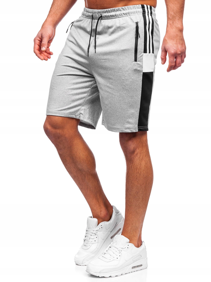 

Spodenki Dresowe Męskie Szare 68040 DENLEY_2XL