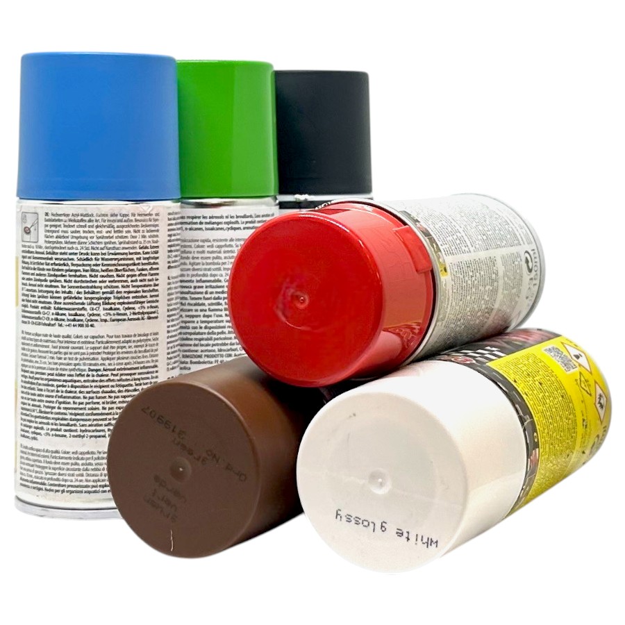 Mix Artystyczny Lakiery dekoracyjne Spray 6x 150ML różne