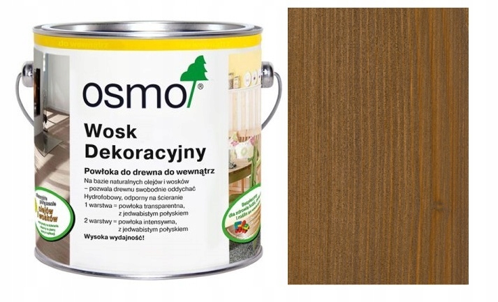 OSMO WOSK DEKORACYJNY 0,125L DĄB ANTYCZNY 3168