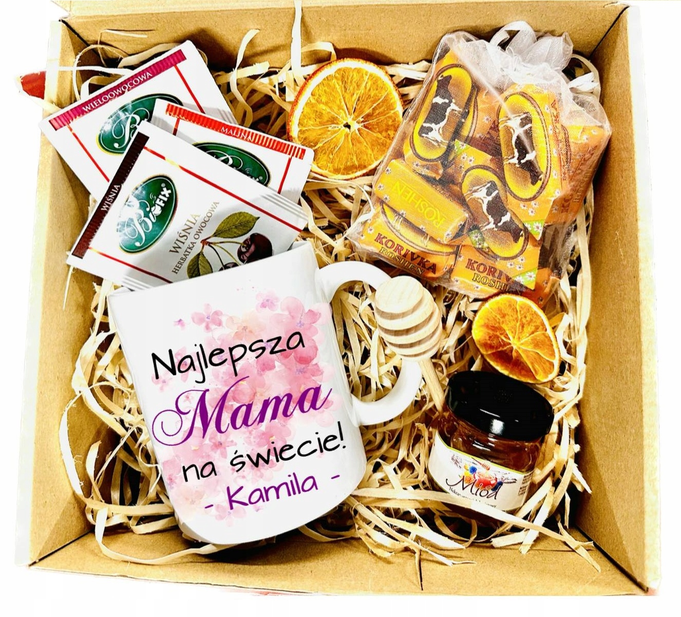 

Duży Zestaw Dzień Mamy Matki Box Kubek Niezbędnik