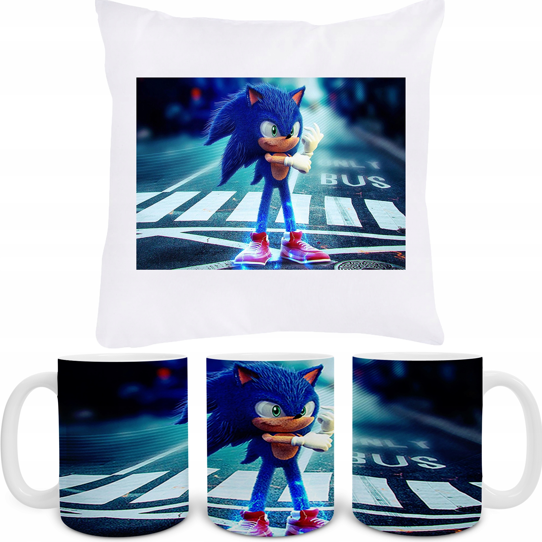 

Zestaw Kubek Poduszka Sonic X Prezent+ Tekst