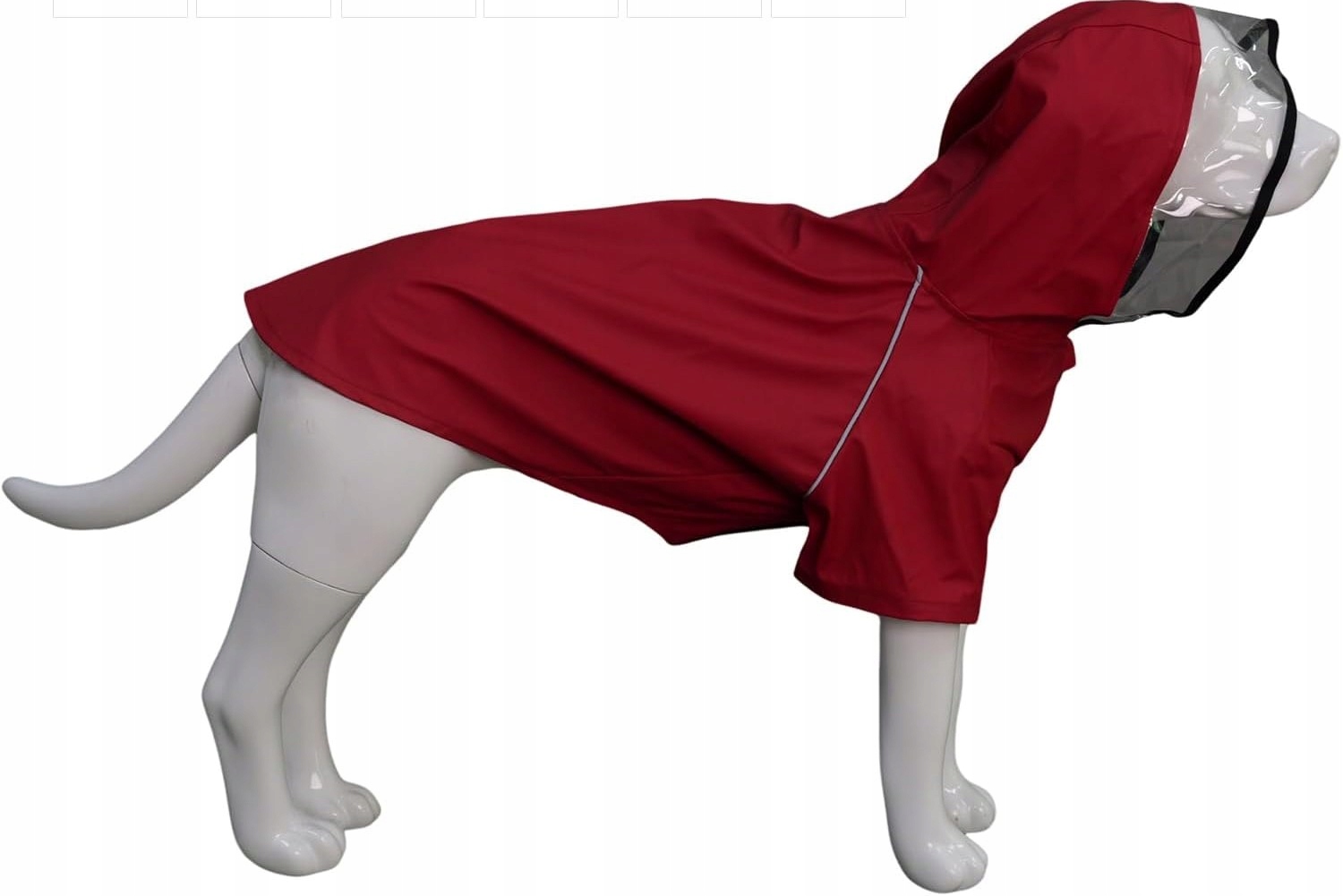 Voděodolná pláštěnka pro psa 2XL červená reflexní