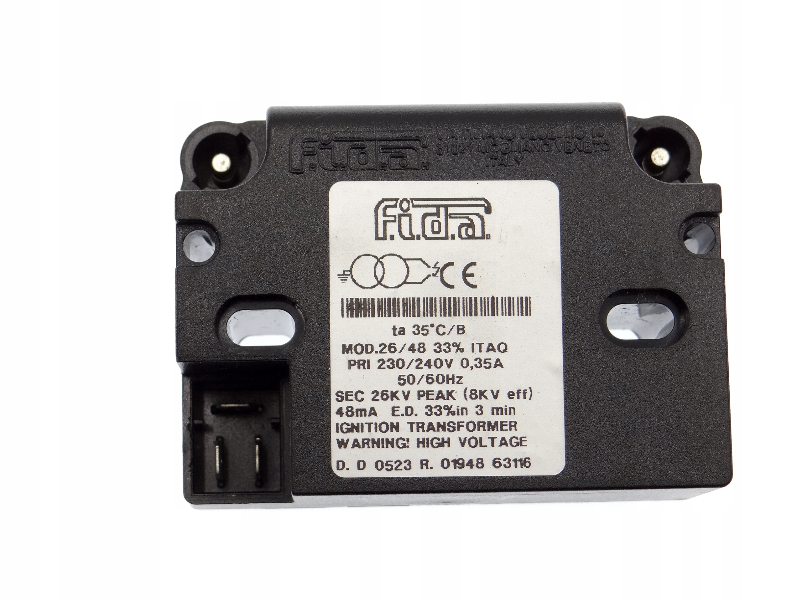 Zapaľovací transformátor Fida 26/48 33% Itaq Elektronické zariadenie