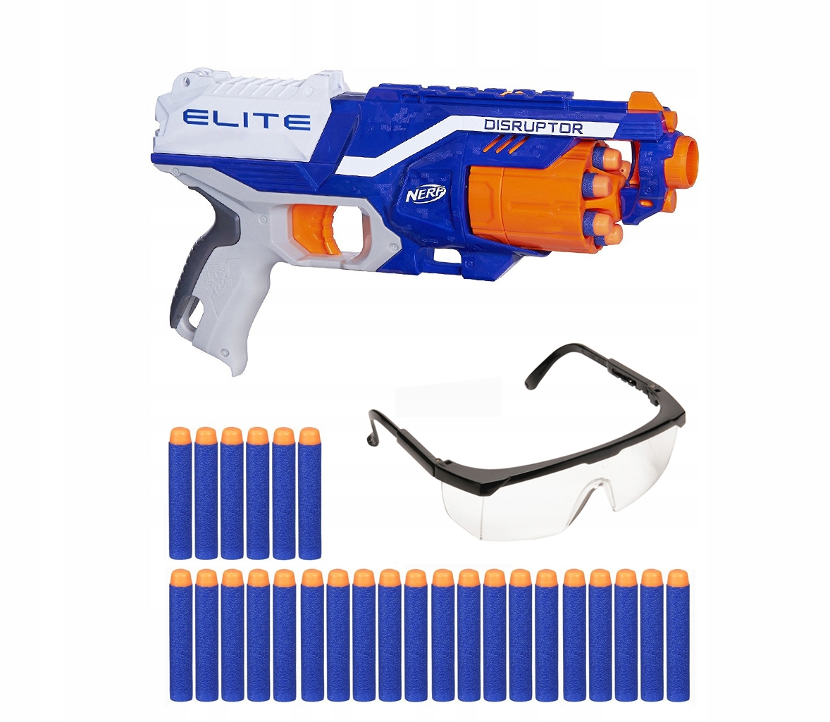 NERF N-STRIKE ELITE DISRUPTOR +20 STRZAŁEK+OKULARY