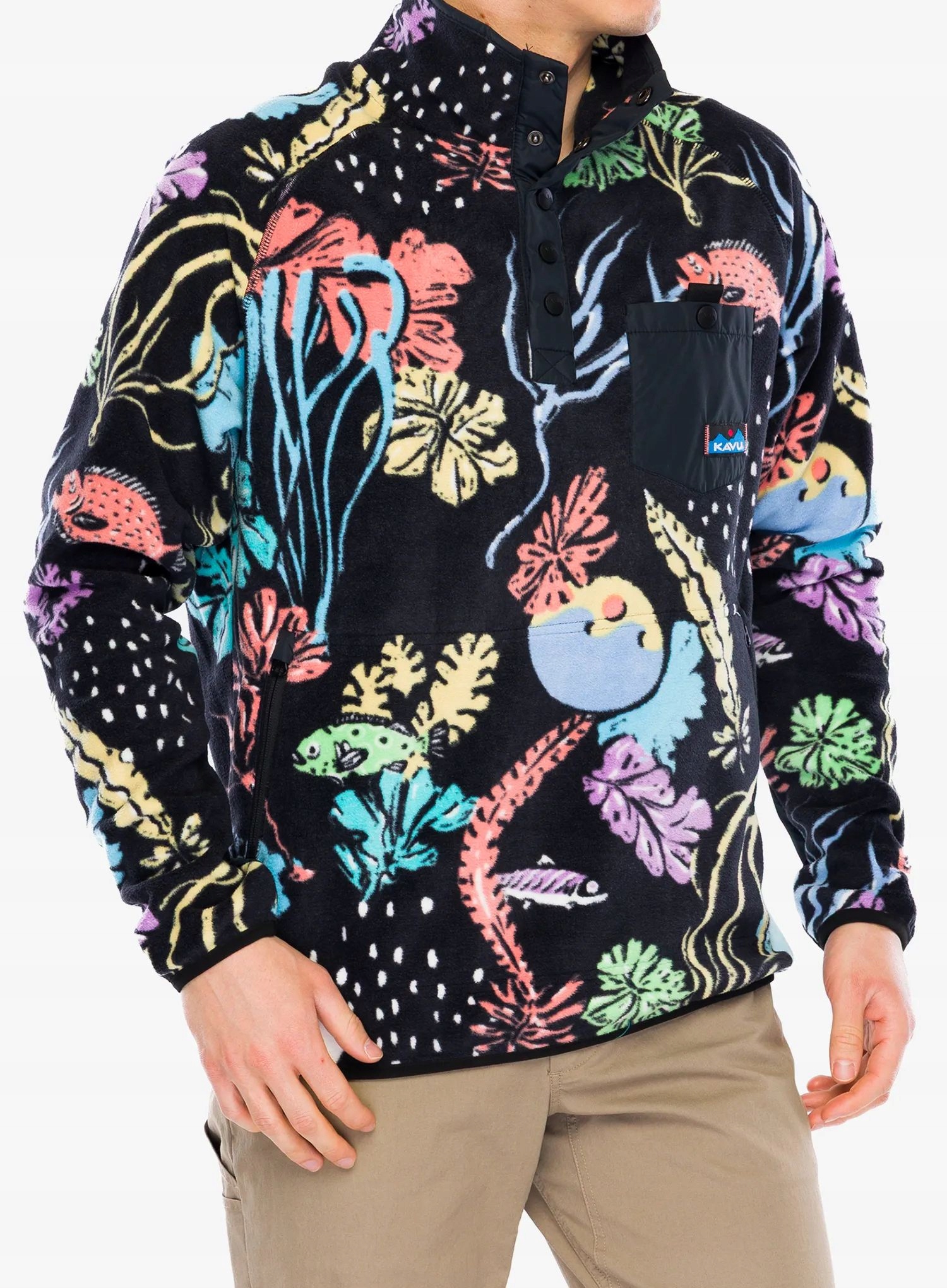 Mikina fleecová Kavu Teannaway sea salad XL
