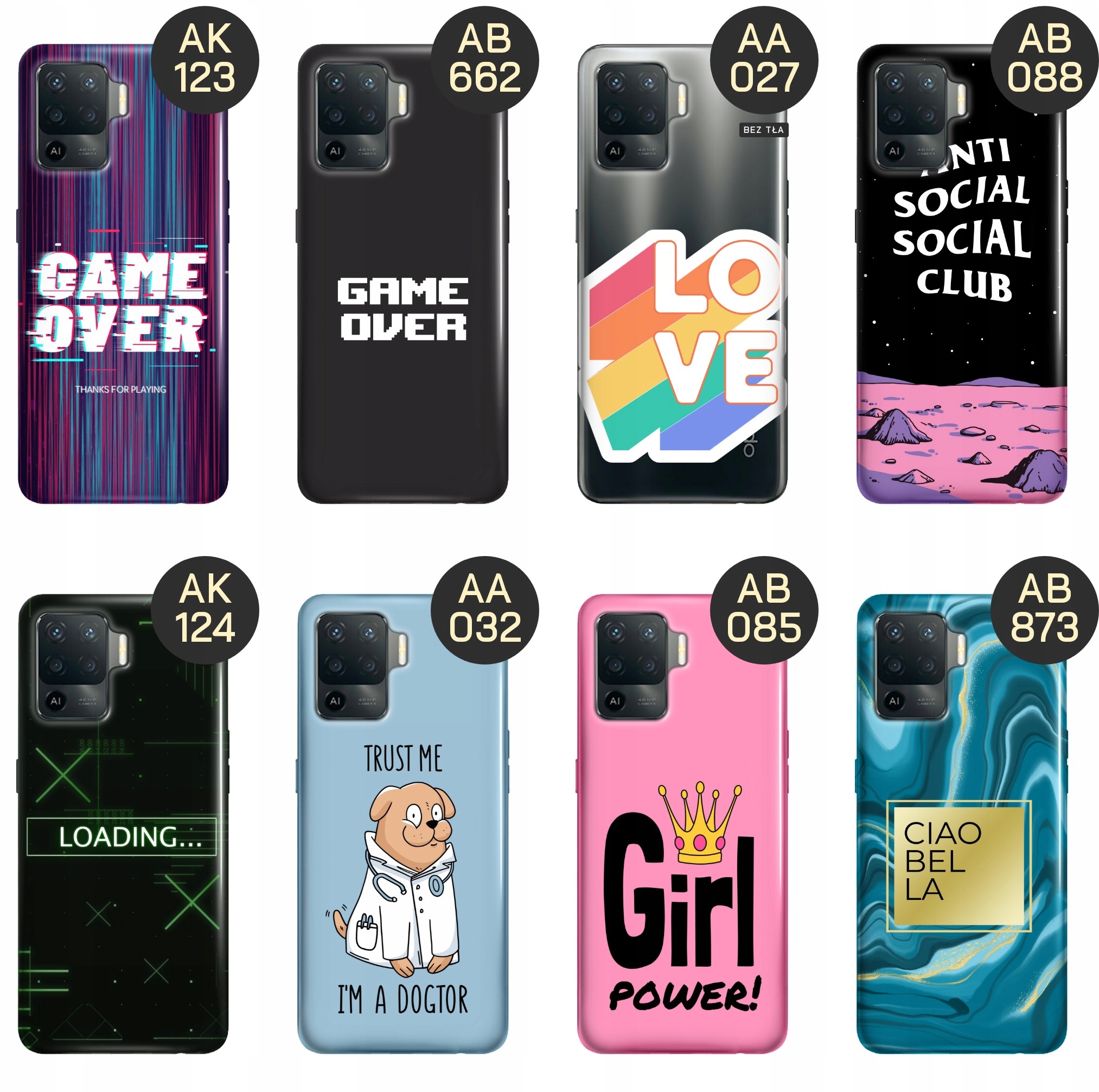 ETUI DO OPPO RENO 5 LITE WZORY Z NAPISAMI NAPISY TEKSTY OBUDOWA POKROWIEC Marka Hello Case