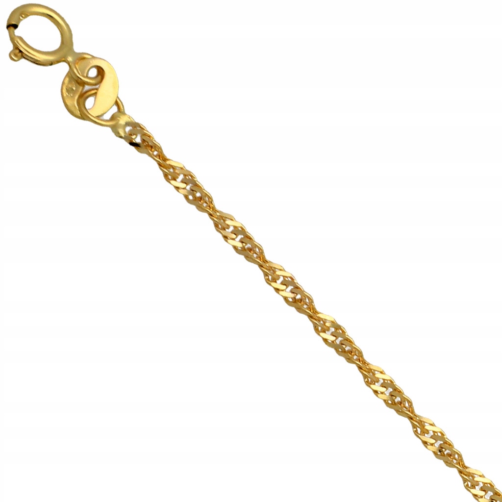 Łańcuszek złoty singapur 45cm 2mm złoto pr.585