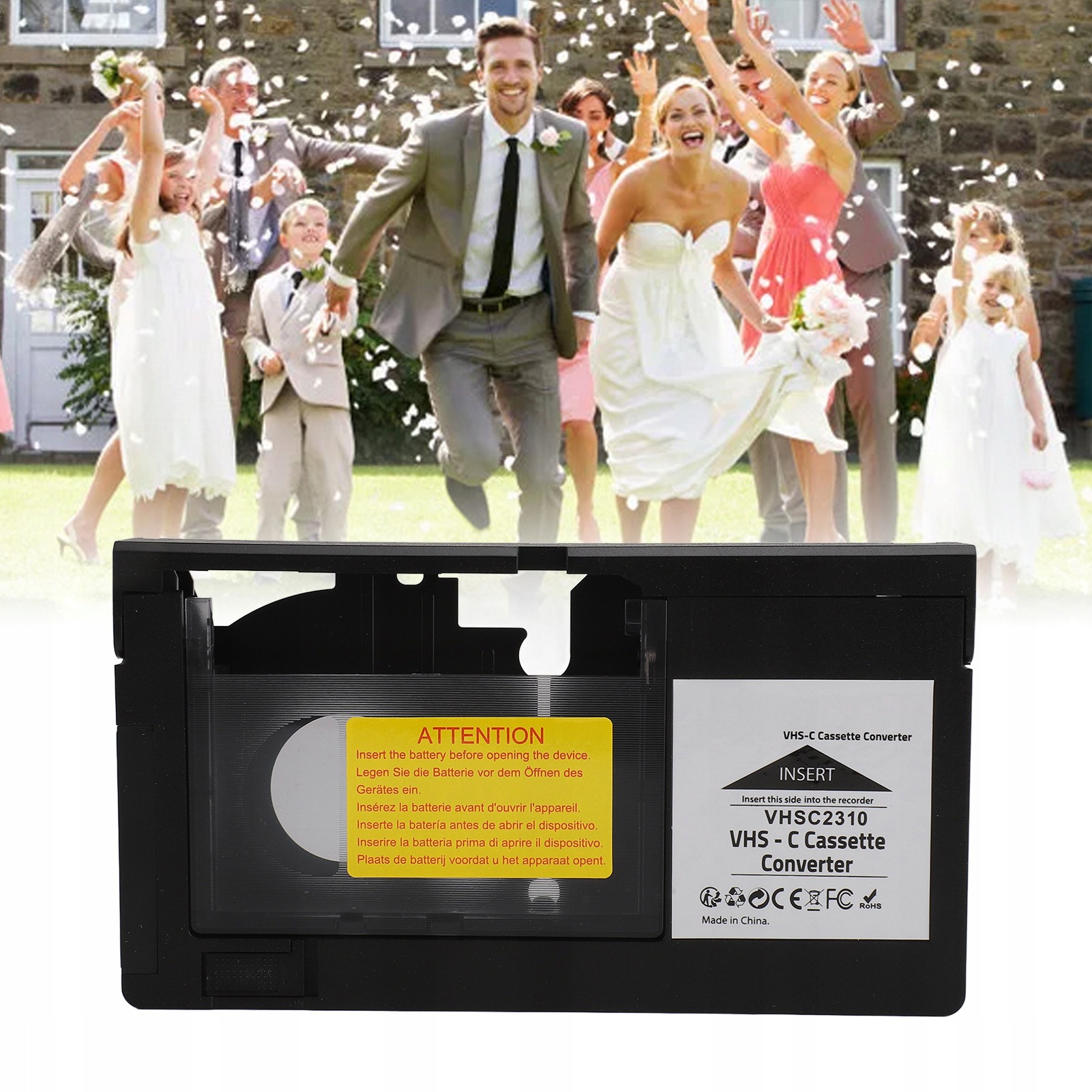Adaptér Pro Kazety Adaptér Kazeta Matka Vhs-c Pro Kazety Přehrávání