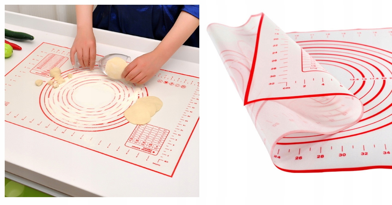 

Silikonowa Stolnica Kuchenna Mata 60x40 wzmocniona