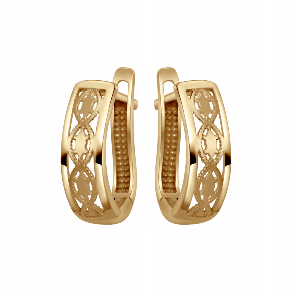 Złote Kolczyki Angielskie Zapięcie GA19128 Verona Jewellery