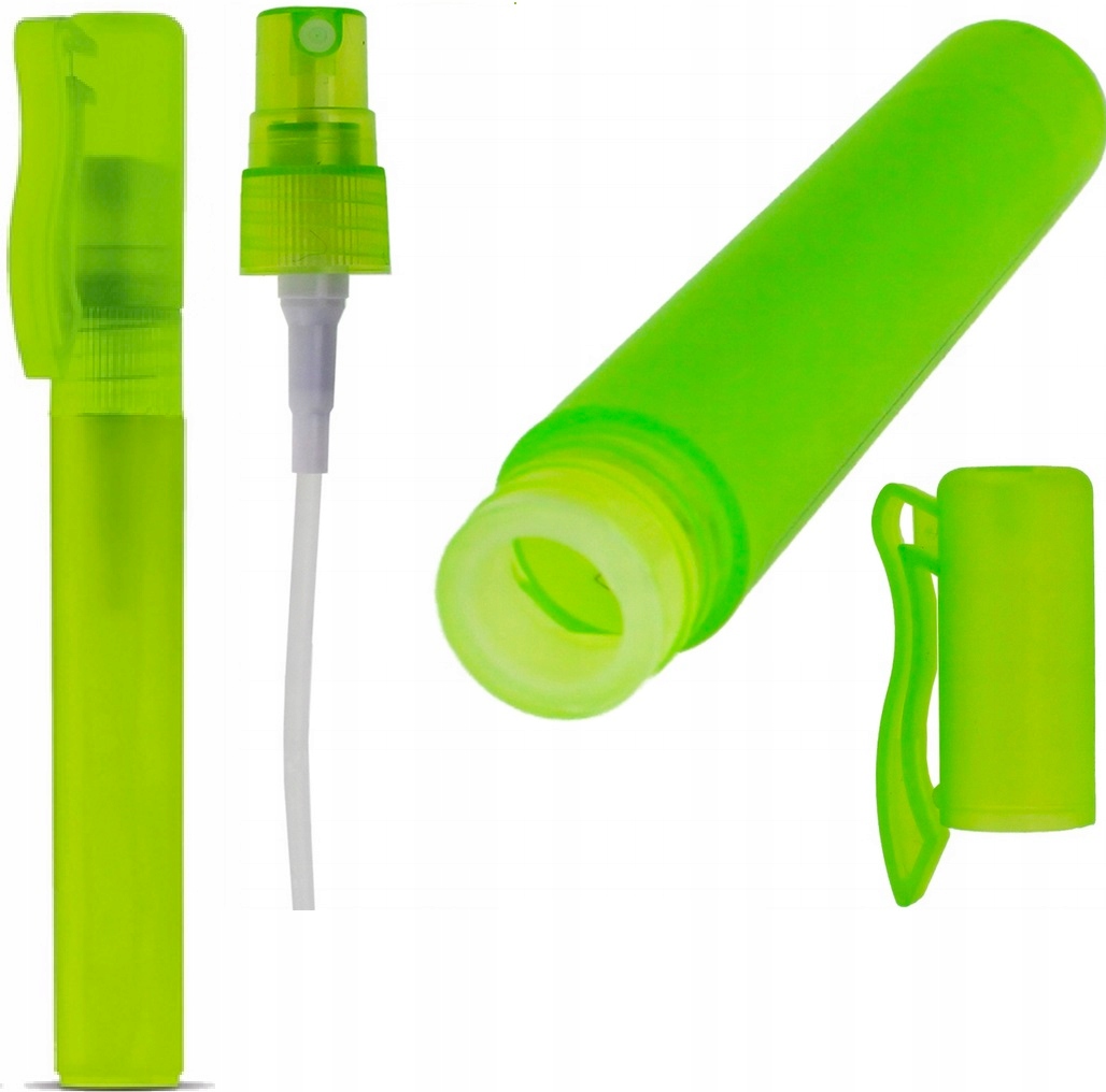 ATOMIZER SPRAY BUTELKA PODRÓŻNA NA PERFUMY PŁYN x5 Model ATOMIZER Z DUŻĄ ZAKRĘTKĄ SPRAY ROZPYLACZ 8ml