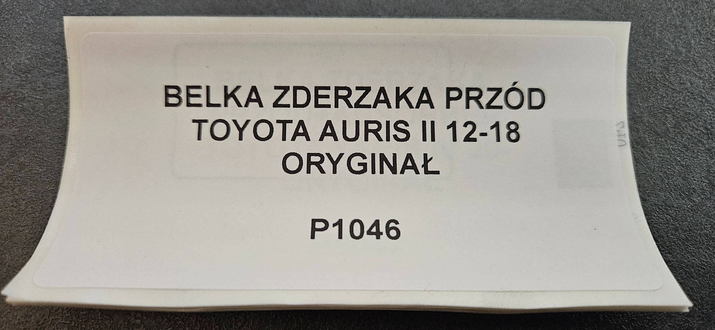 bumper support front TOYOTA AURIS II 12-18 original