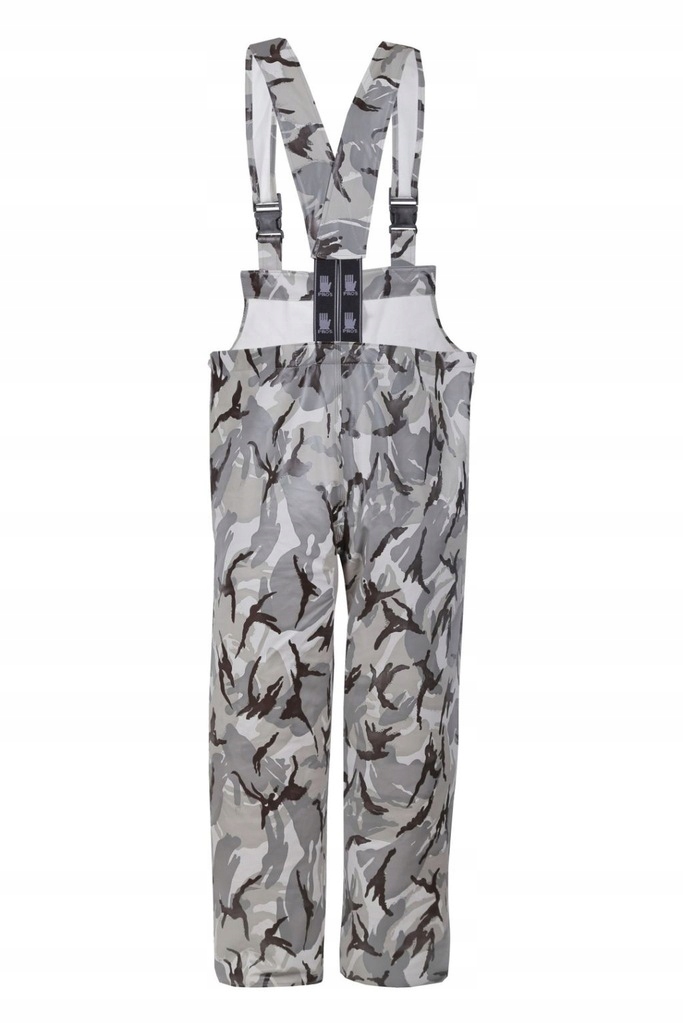 PROS 001 MORO Spodnie ogrodniczki przeciwdeszczowe rybackie gumowe 58 / 2XL Kod producenta PROS 001/CAM Ogrodniczki wodoochronne