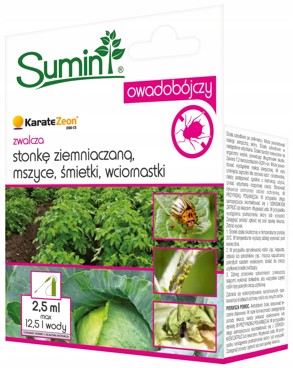 

Środek owadobójczy Sumin Karate Zeon 050CS 2,5 ml
