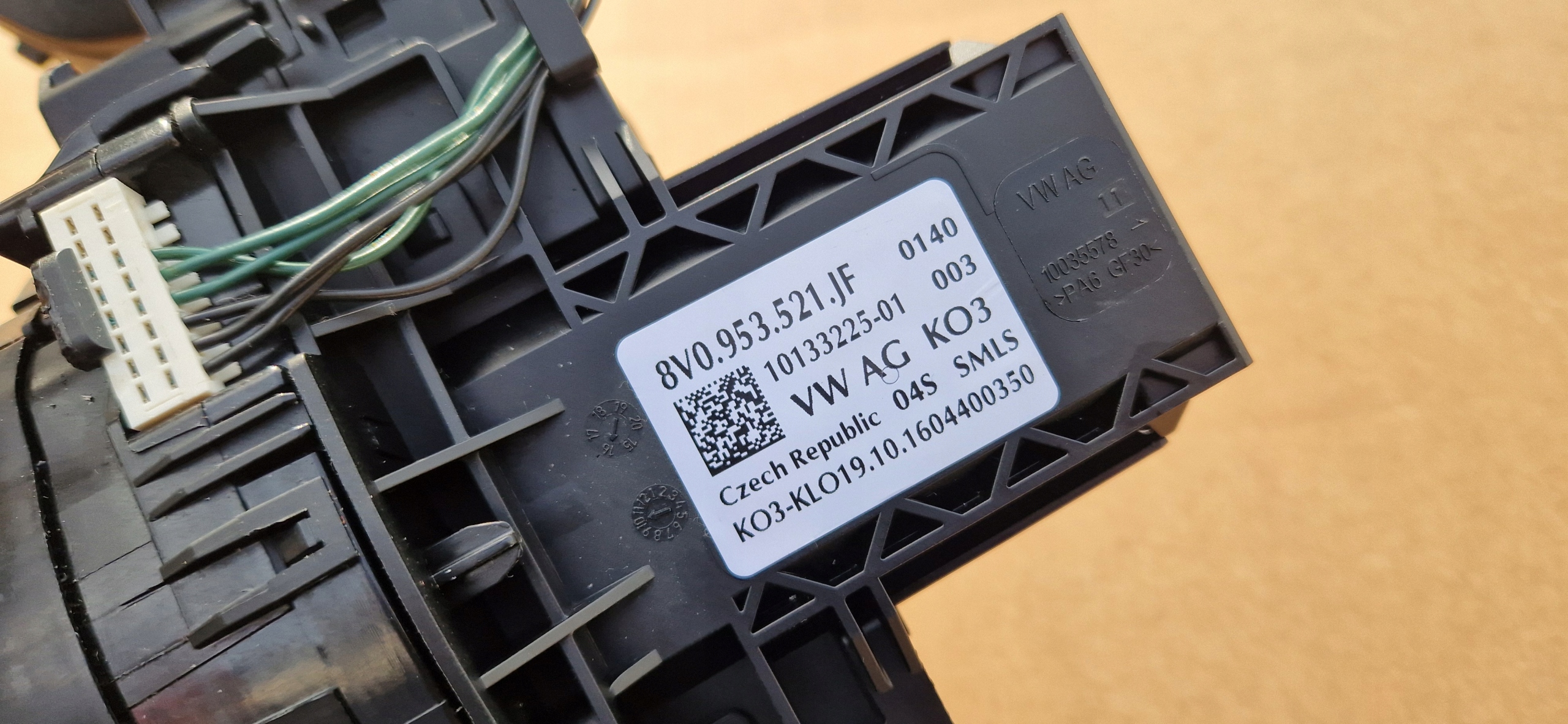 PAJAK devio luci devio 8V0953521JF 5Q0953549E AUDI A3 S3 2012-2019 R originale IDEAL