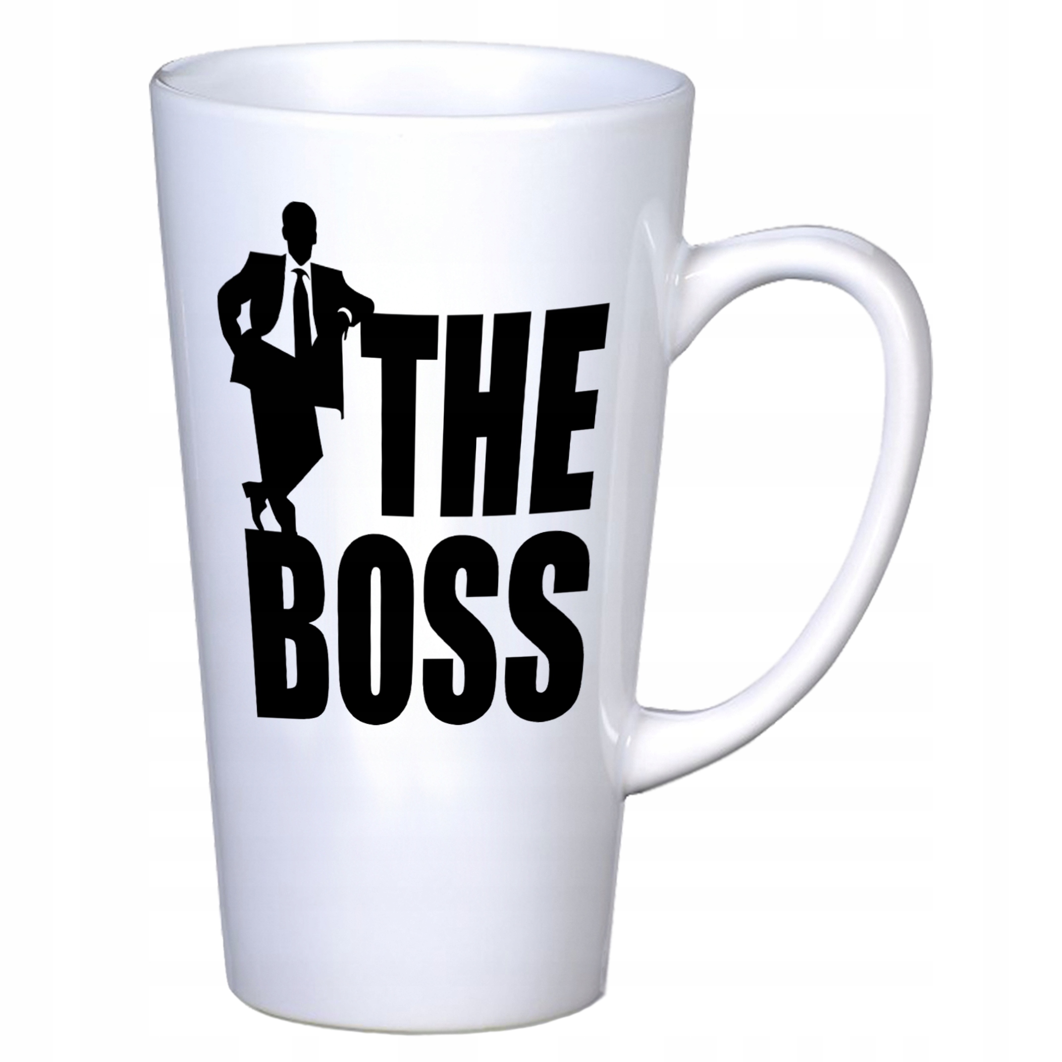 KUBEK LATTE DLA SZEFA THE BOSS DUŻO WZORÓW 450ml