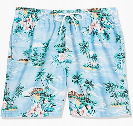 28 PALMS SZORTY MĘSKIE NIEBIESKIE PRINT Rozmiar L