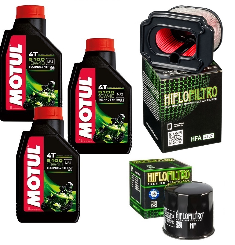 YAMAHA MT-07 OLEJ MOTUL FILTR OLEJU POWIETRZA 14-