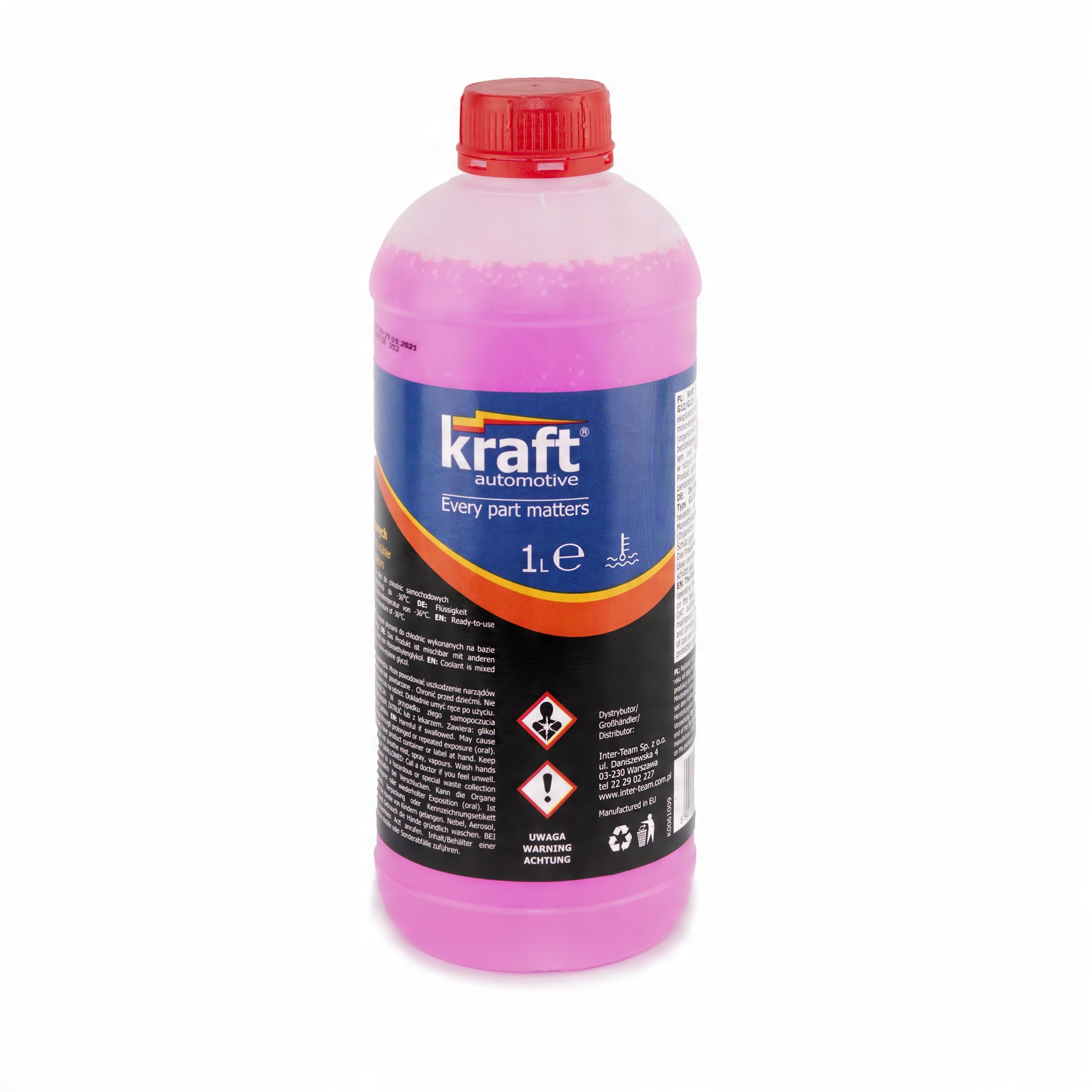

Płyn Do Chłodnic Kraft G12 1L Czerwony -35°C