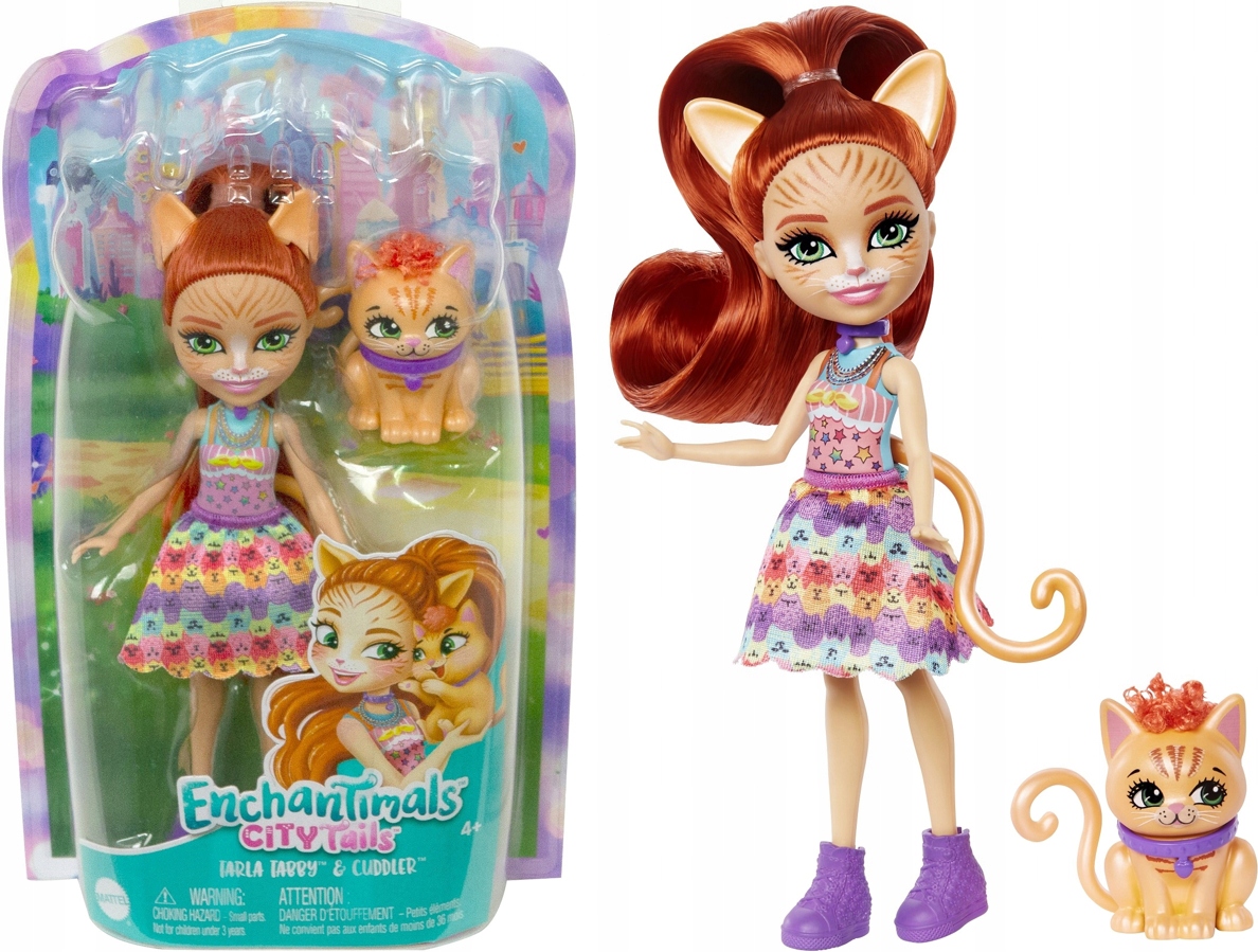 

Enchantimals Lalka Ze Zwierzątkiem Kot Kotek HHB91