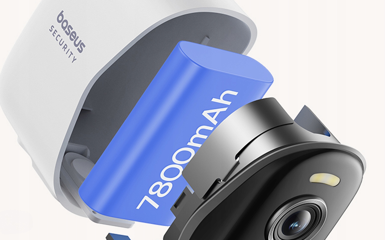 BASEUS ZESTAW 4x KAMERA ZEWNĘTRZNA 2K BEZPRZEWODOWA MONITORING HOME STATION Model N1 2K