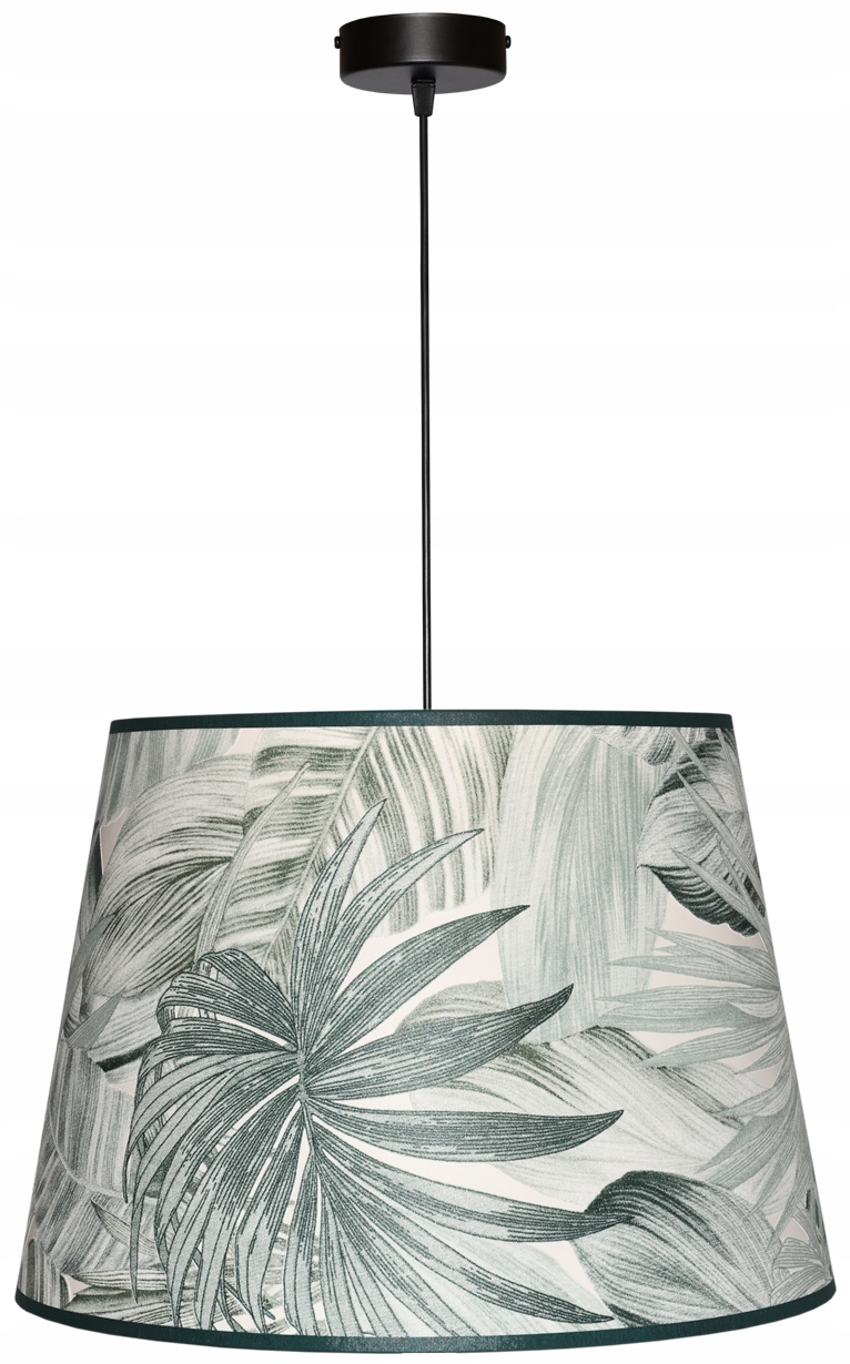 Závesná lampa Luster E27 Tienidlo 30x40 h28 Listy Zelené Primavera