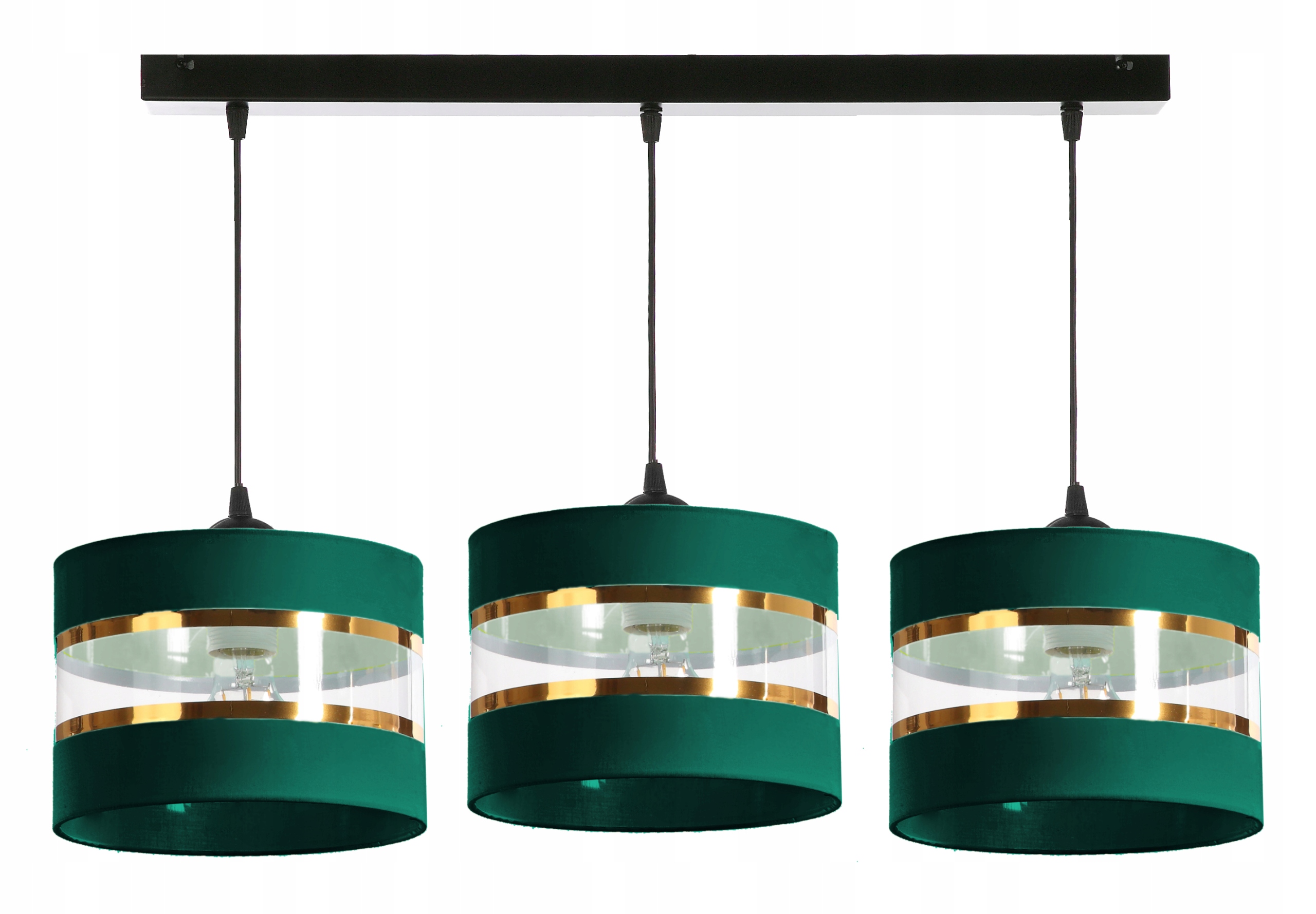 Moderní závěsná stropní lampa Glamour Zlaté Led doplňky