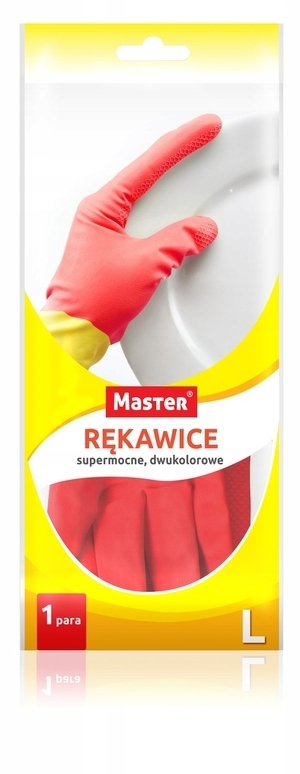 

Master Rękawice Gumowe L Dwukolorowe Długie !!!
