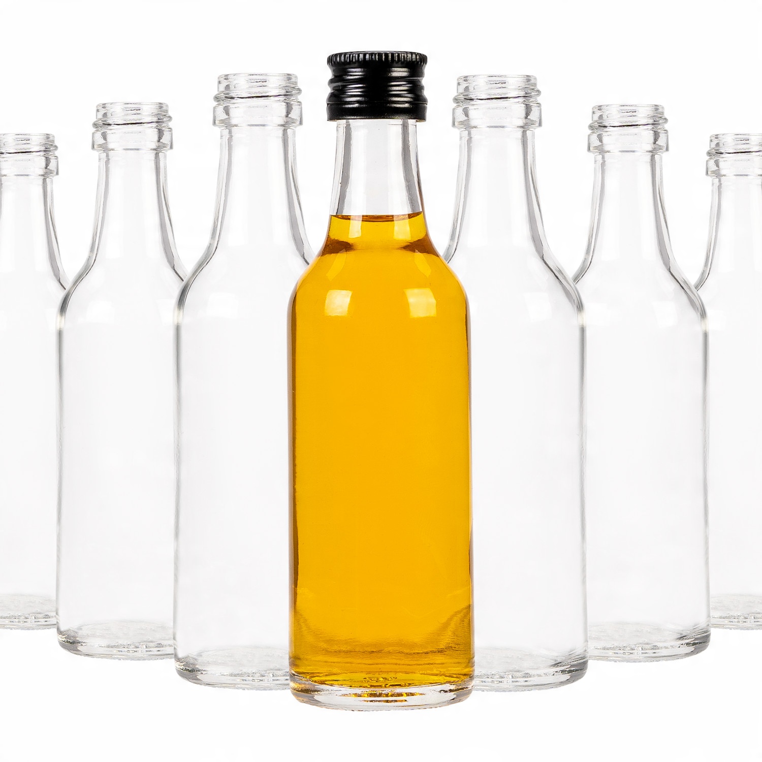 

100x Butelka Szklana Monopolowa 50ML Na Nalewkę
