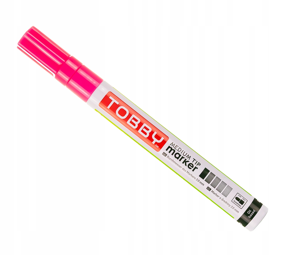 

Marker Olejowy olejny Różowy Tobby świeci w Uv