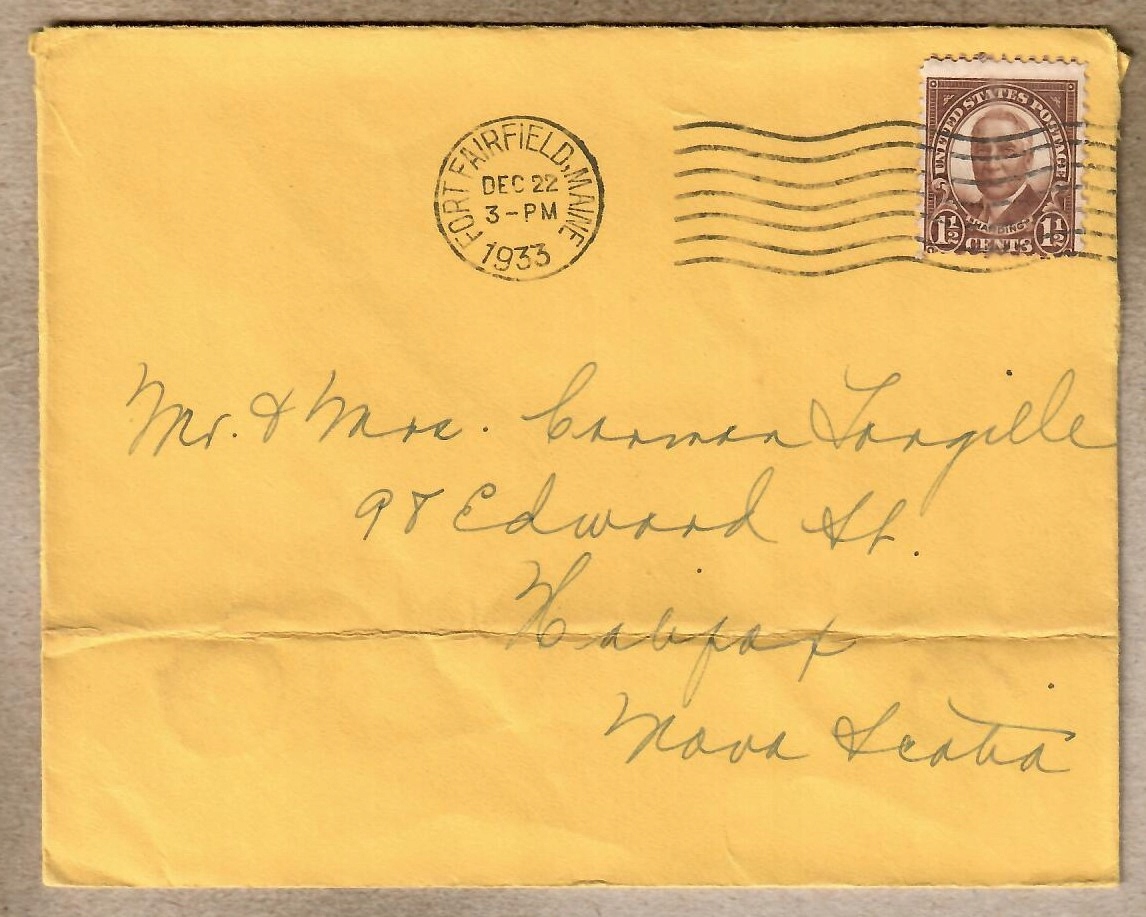 USA, 1933 r. koperta