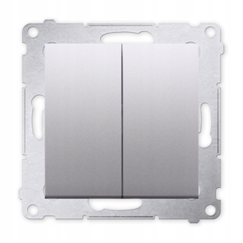 

Kontakt Simon 54 Włącznik łącznik podwójny srebrny