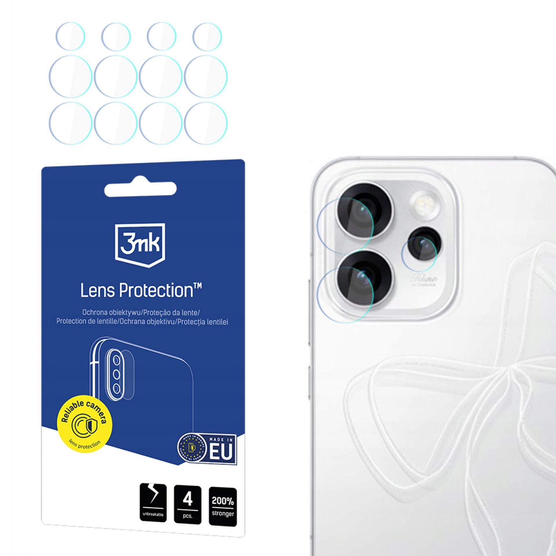 4x Szkło na obiektyw aparatu do Oppo Reno 15 5G 3mk Lens Protection