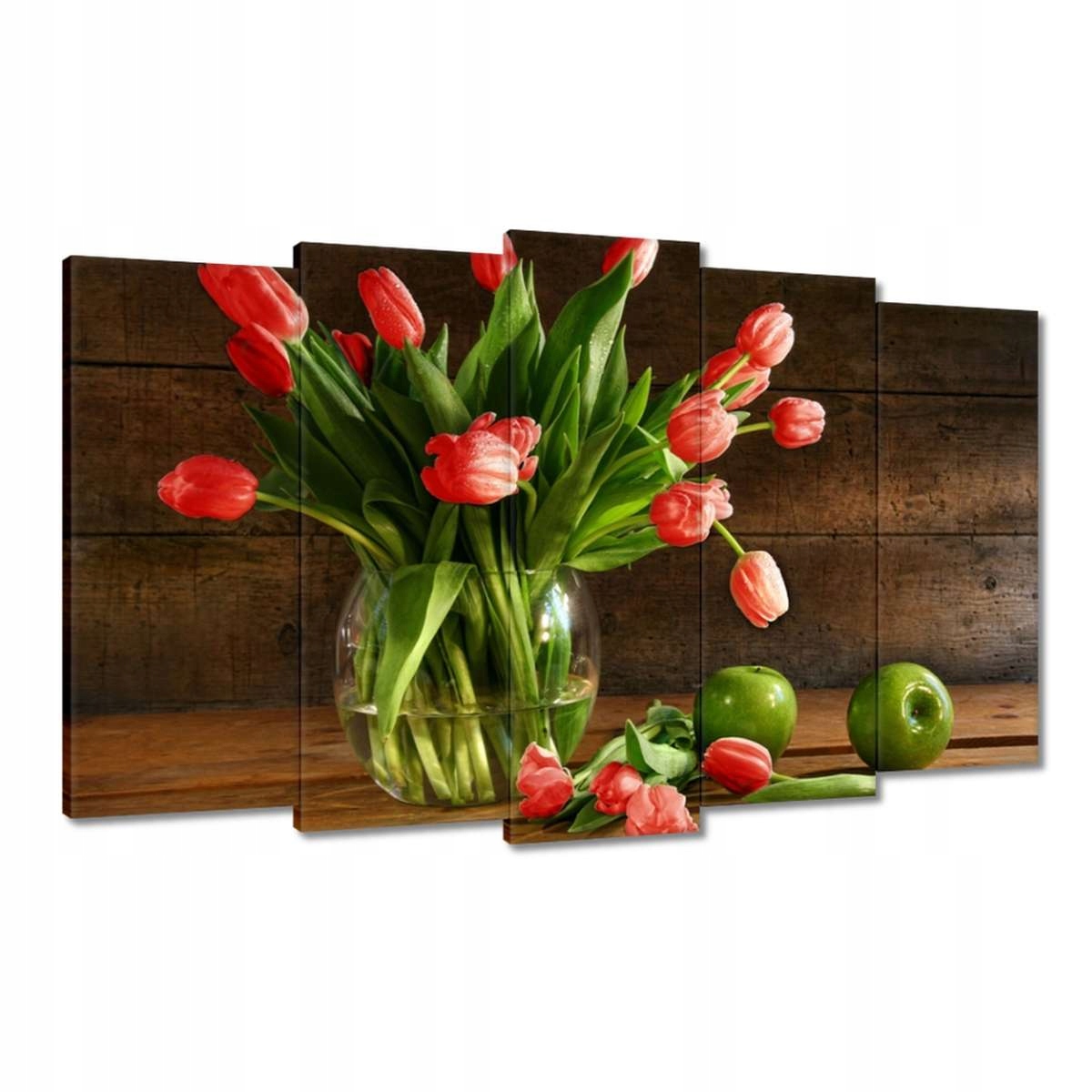 Obrazy 100x60 Červené tulipány