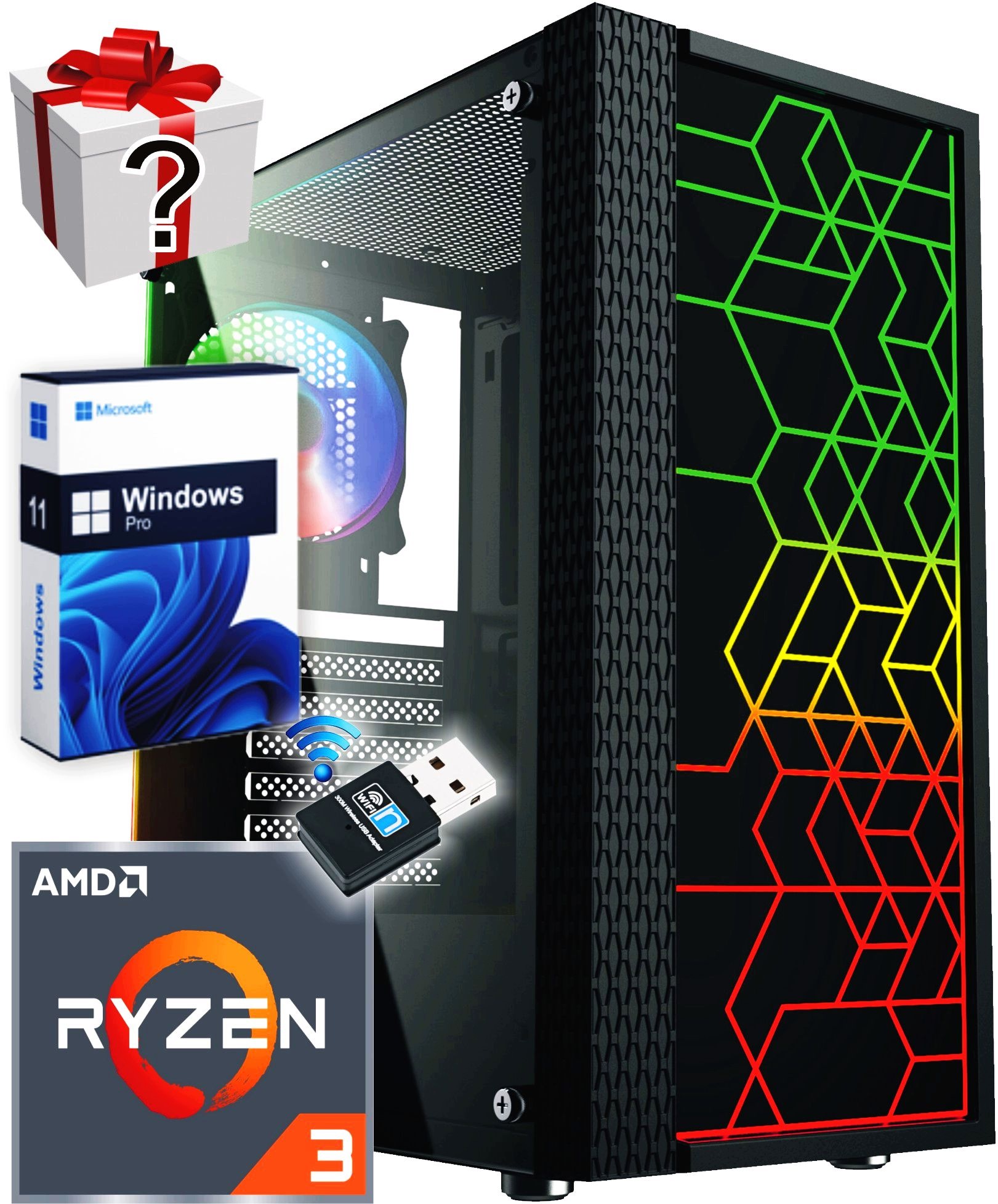 Počítač Ryzen 3|Radeon Rx |32 Gb|ssd M2|Windows 11