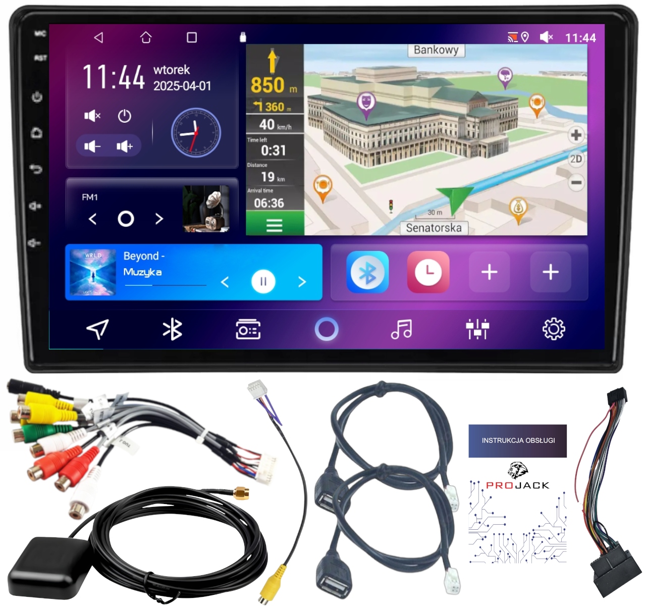 Autorádio Gps Android Ford C-max Kuga Focus S-max Wifi Usb 4GB 64GB