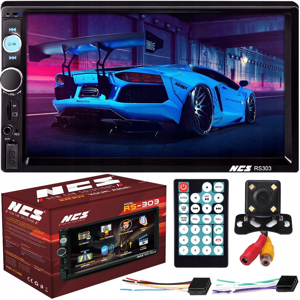 Rádio 2DIN Obrazovka 7 Usb Auto Sd MP3 Kamera