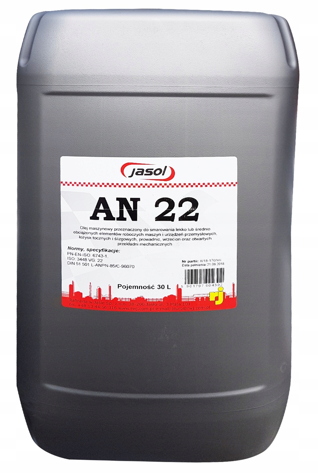 OLEJ MASZYNOWY LAN 22 30 L