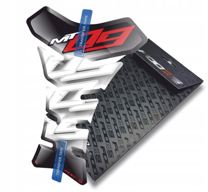 Tank-pad od firmy Fooqs pro Yamaha MT09 Mt 09 MT-09 Bílý Červený