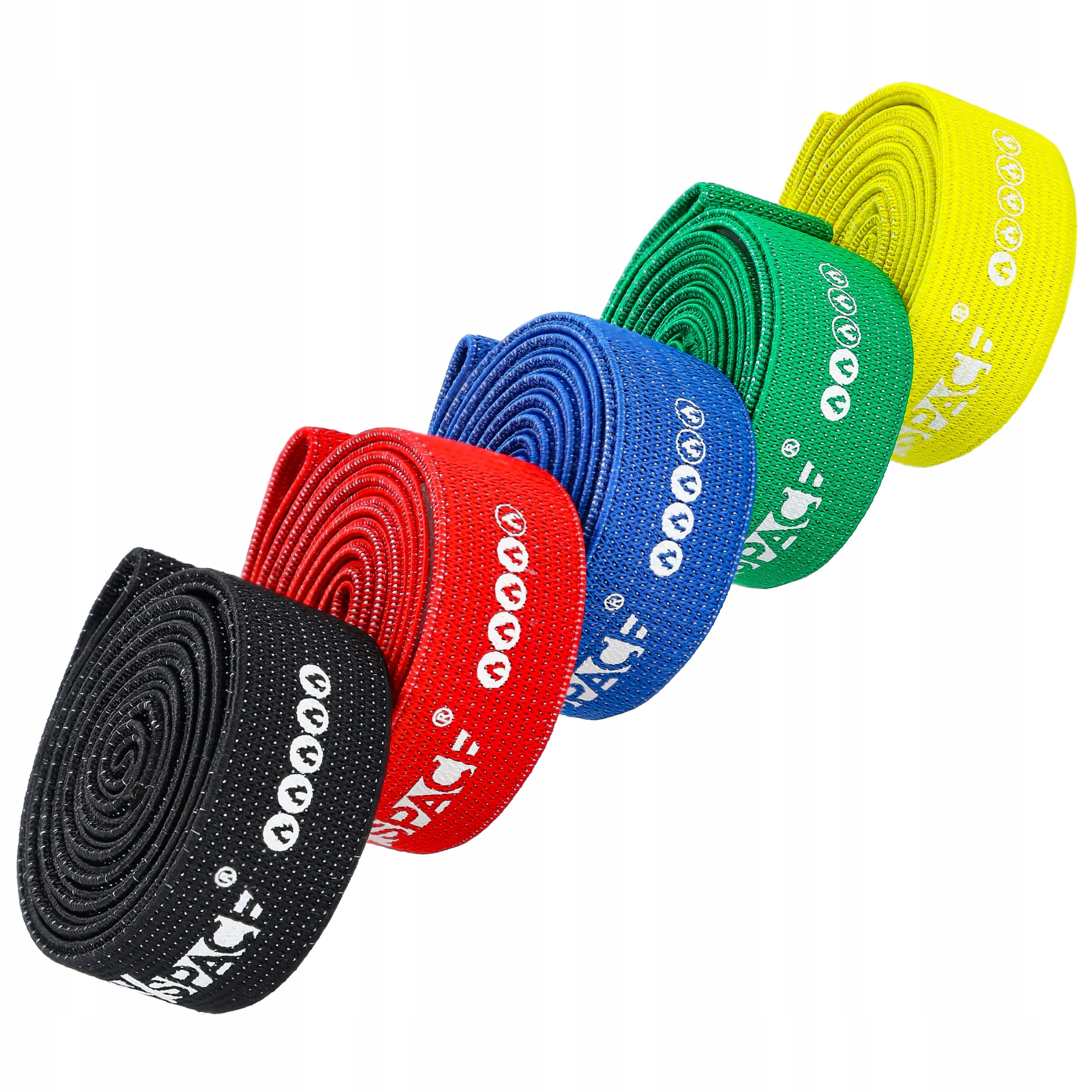 ZESTAW 5 GUM DO ĆWICZEŃ POWER BAND TAŚMY OPOROWE DO TRENINGU PODCIĄGANIA EAN (GTIN) 5904183607719