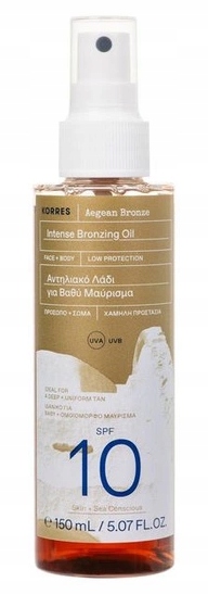 Korres Aegean Bronze Bronzující Olej Na Opalování SPF10